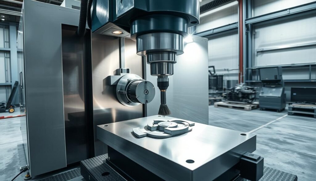 CNC-Fräsmaschine in Aktion