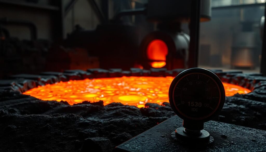 Température de fusion du fer 1538 °C
