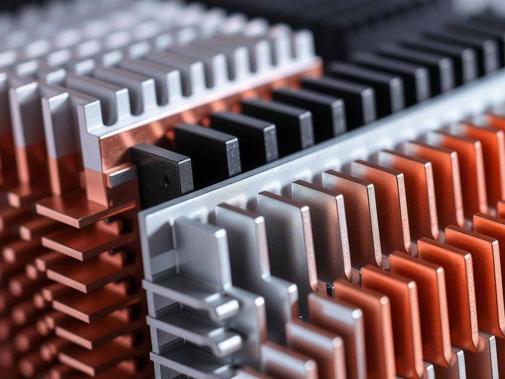 Kühlkörpermaterialeffizienz